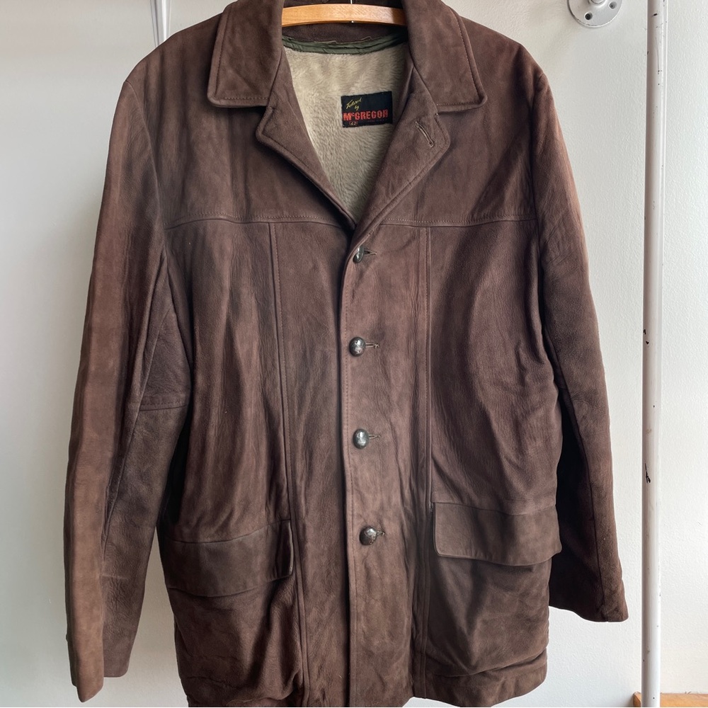 Vintage 1960s 1970s McGregor Suede Jacket Coat